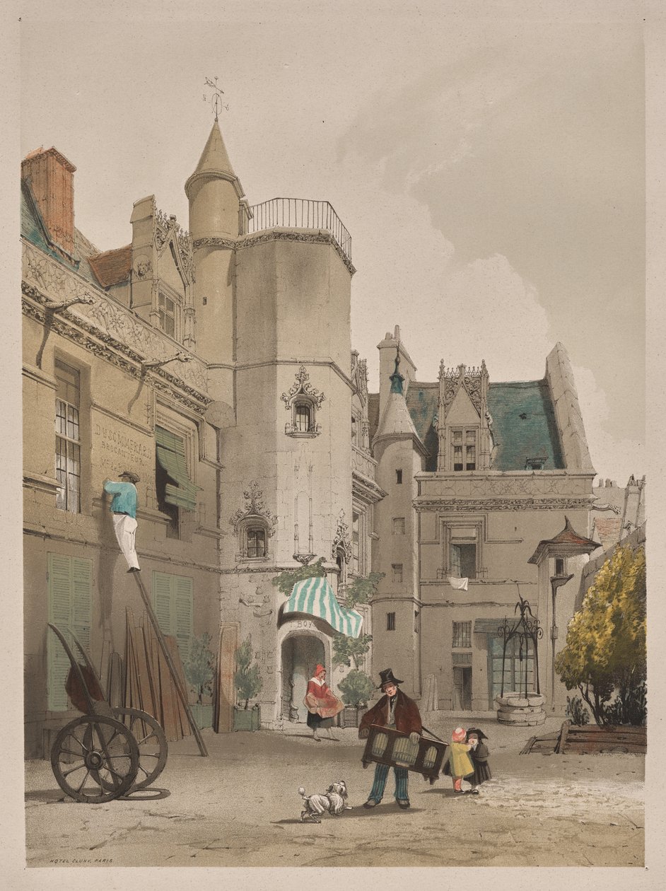 Architecture pittoresque à Paris, Gand, Anvers, Rouen : Hôtel Cluny, Paris - Thomas Shotter Boys