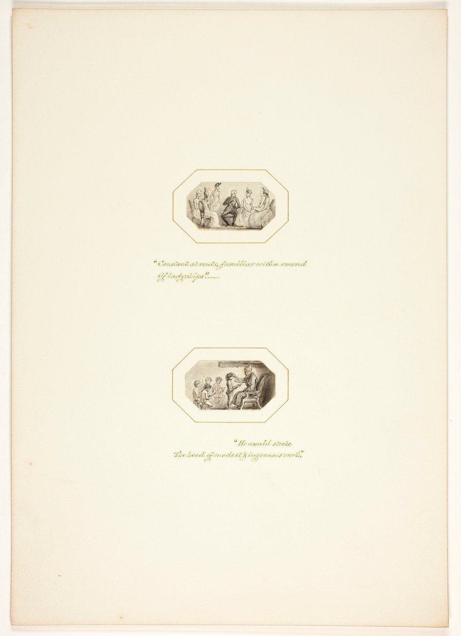 Étude pour une planche de La tâche - Thomas Stothard