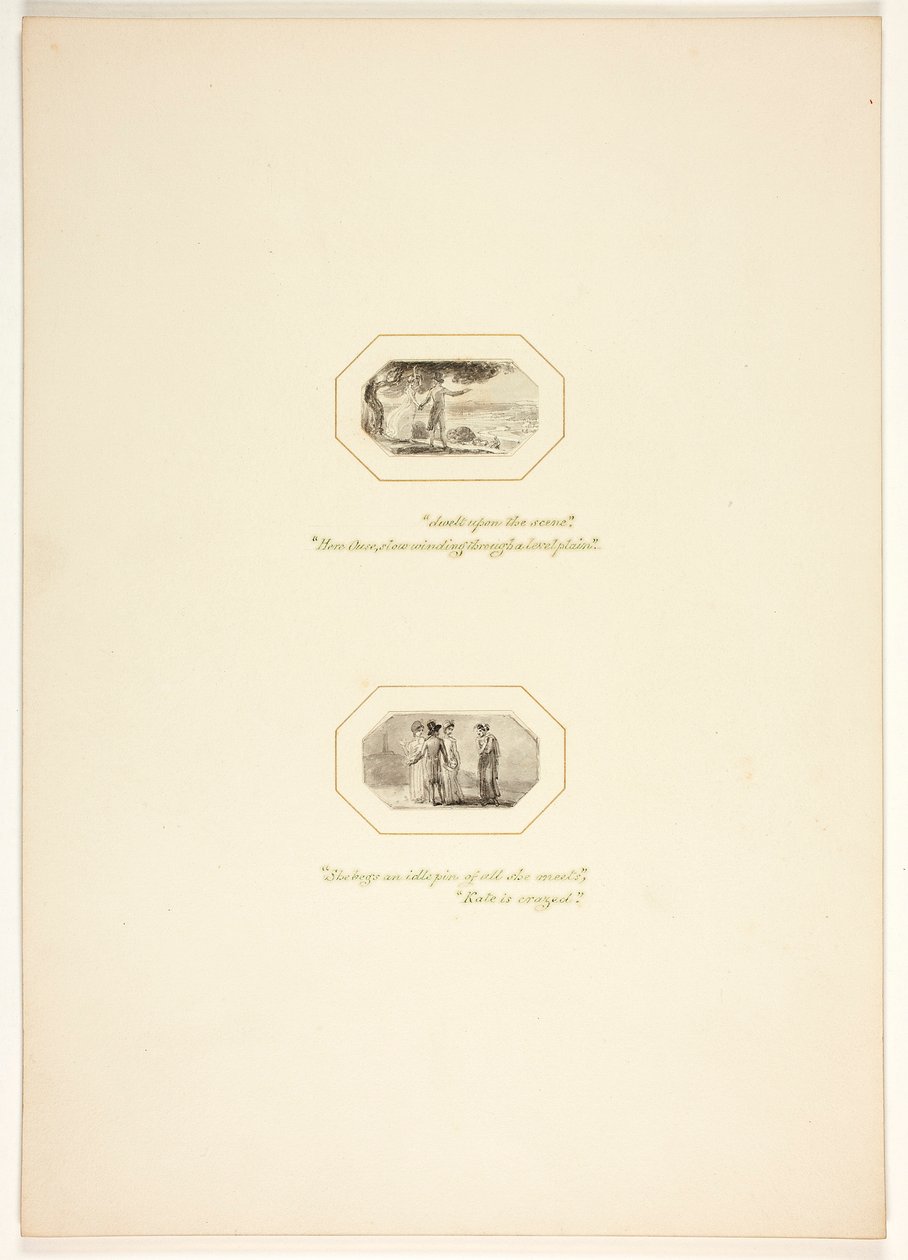 Étude pour une planche de La Tâche - Thomas Stothard