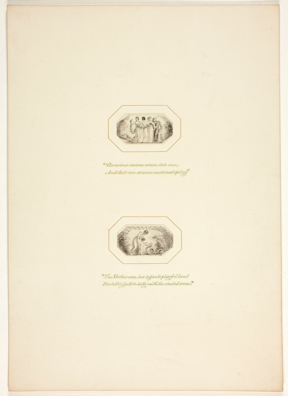 Studie für eine Platte aus The Task - Thomas Stothard