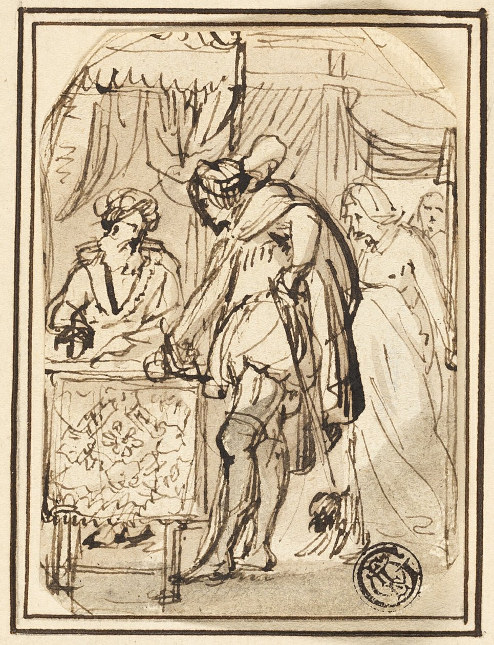 Jeune homme à la table du scribe - Thomas Stothard