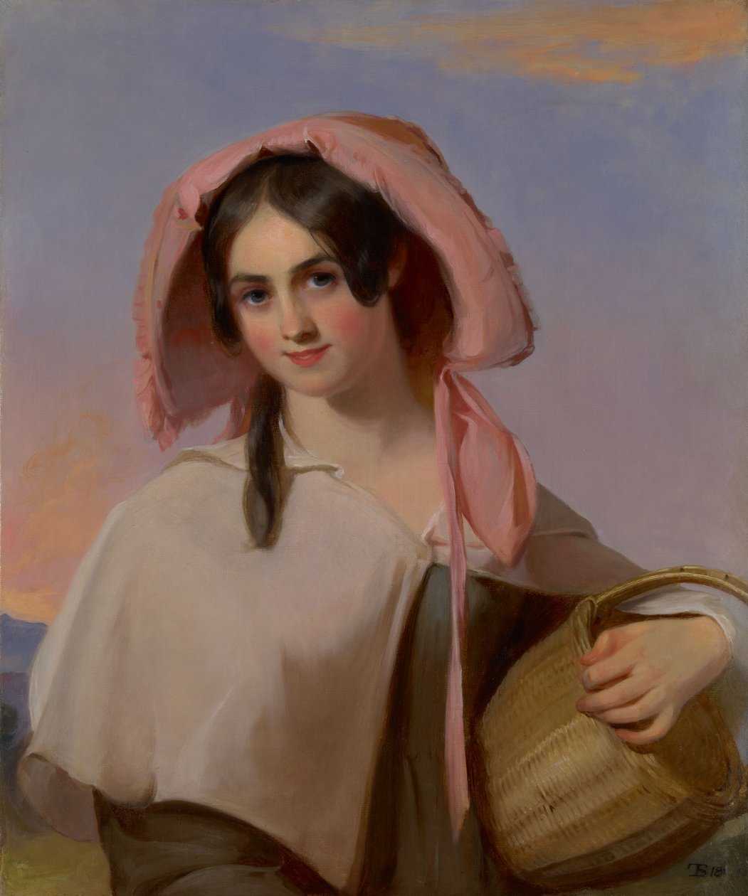 Elizabeth Huddell Cook (plus tard Elizabeth Huddell Cook Bache, 1815-1898) en La Fille de la campagne - Thomas Sully