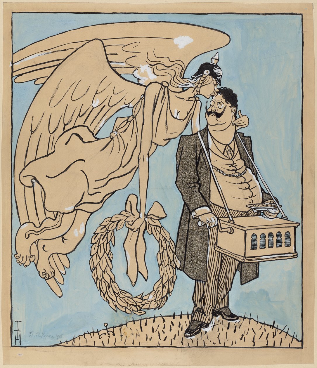 Le Roland de Berlin; Simplicissimus IX/13, 1905 - Thomas Theodor Heine
