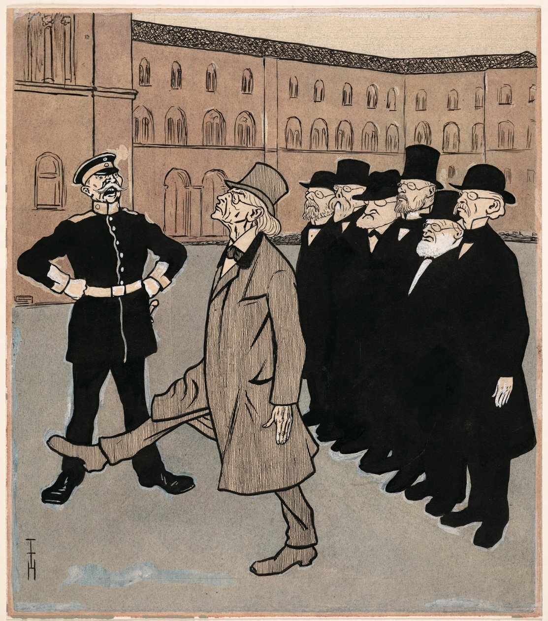 La liberté de la science; Simplicissimus V/5 - Thomas Theodor Heine
