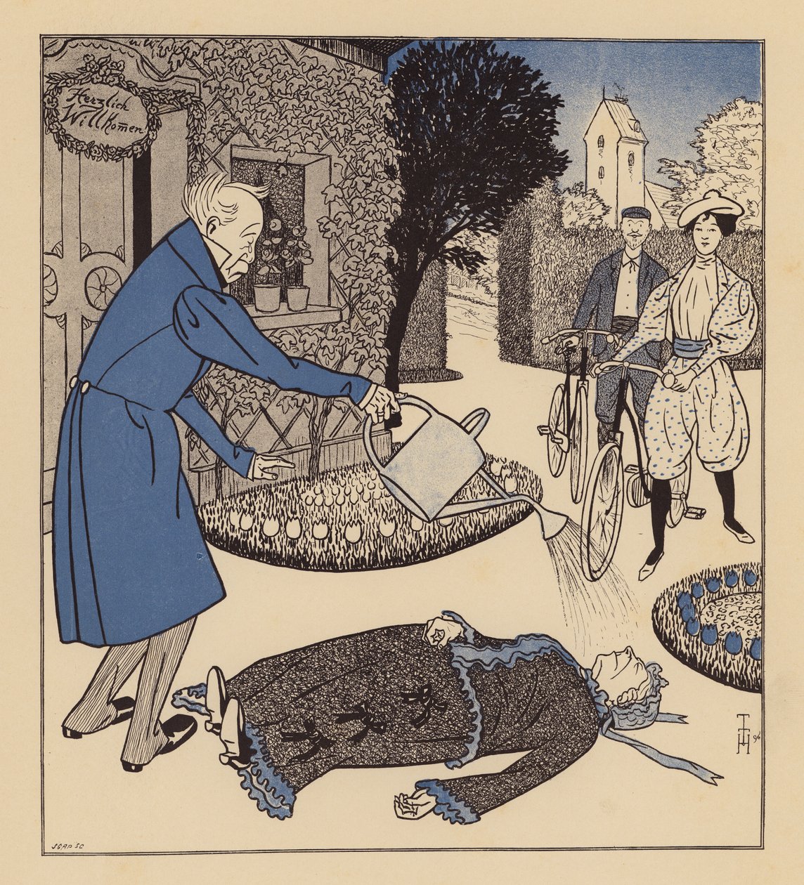 Homme tentant de réanimer sa femme qui s