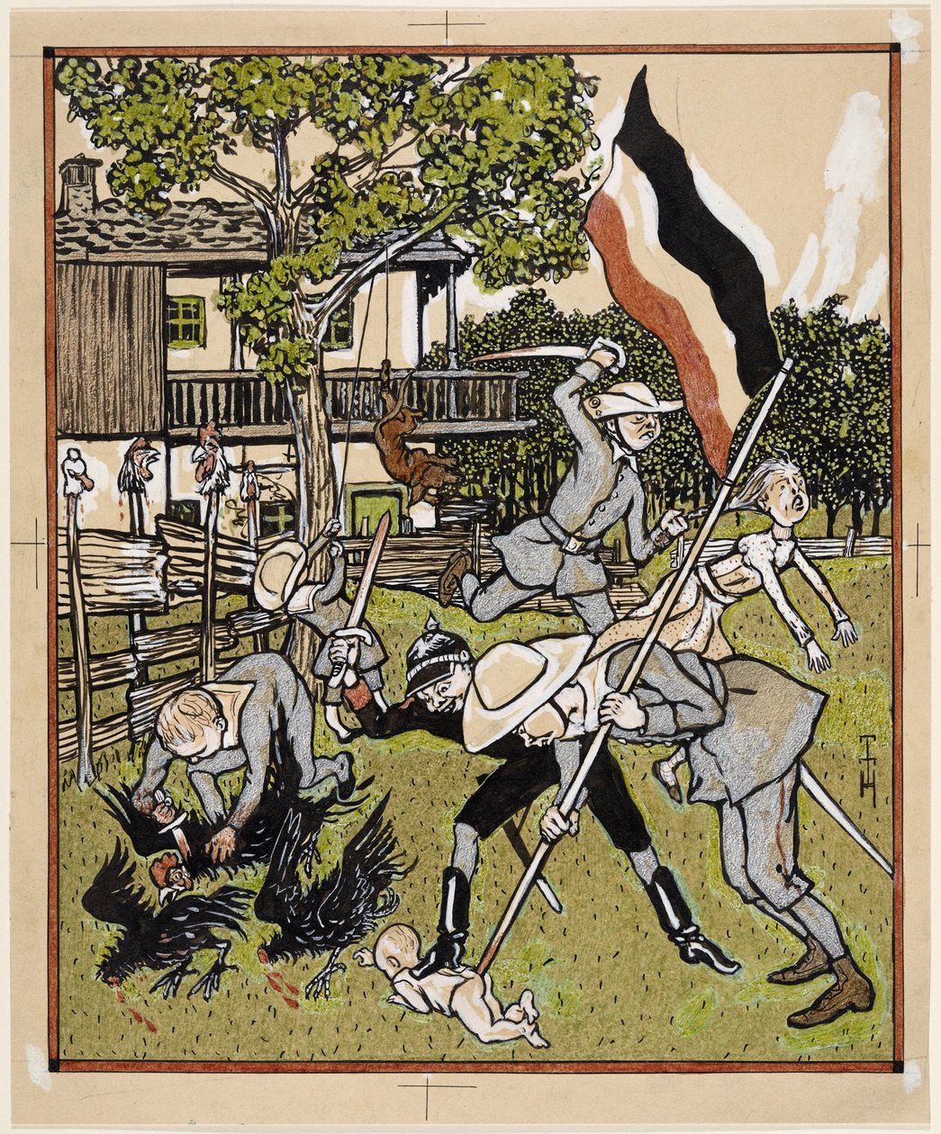 Comme les anciens chantaient; Simplicissimus V/22 - Thomas Theodor Heine
