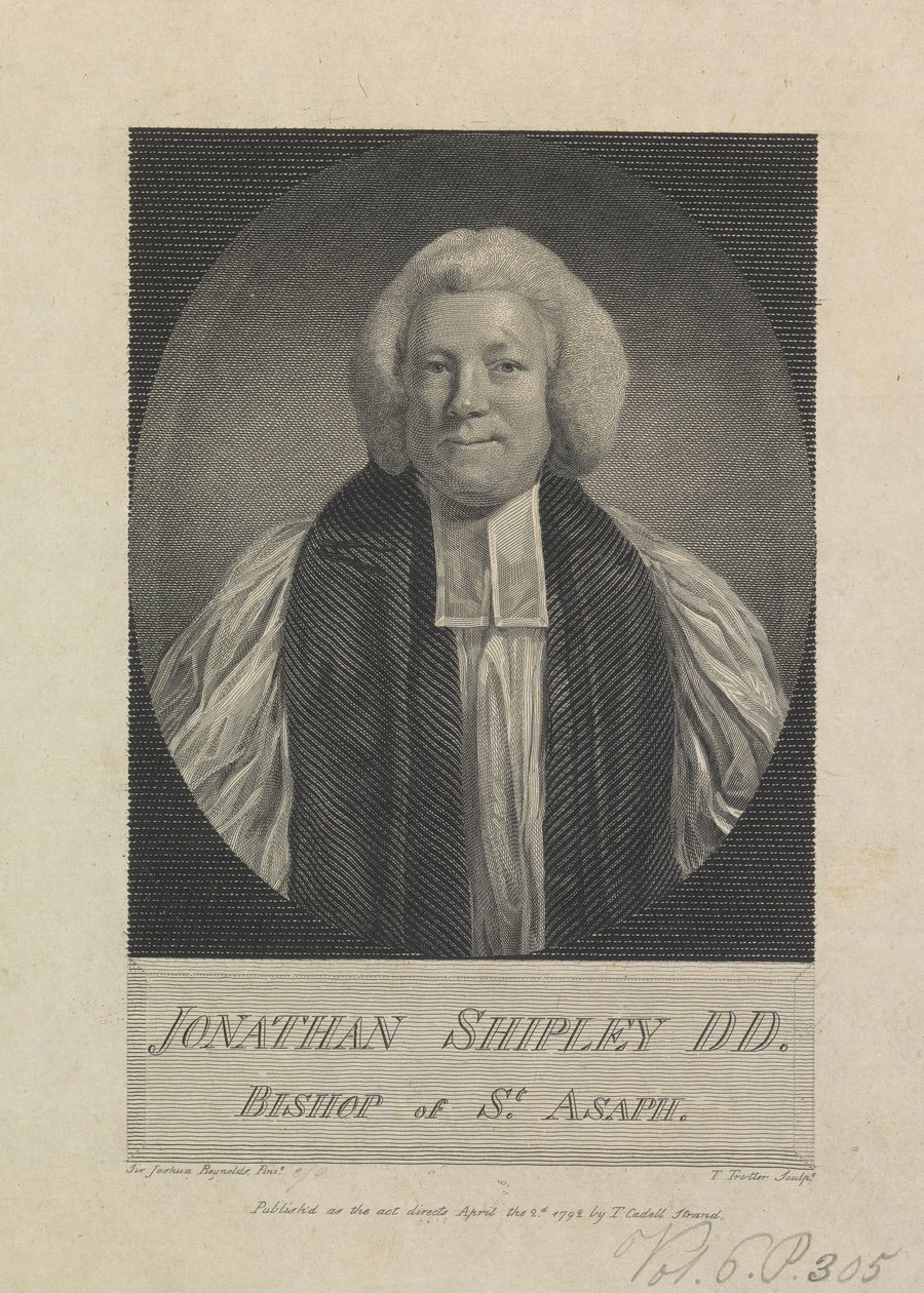 Jonathan Shipley, évêque de St. Asaph - Thomas Trotter