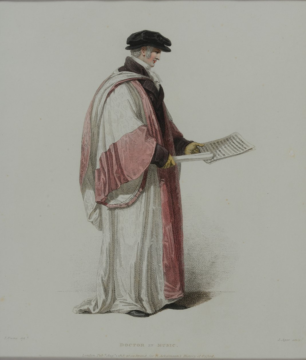 Docteur en musique, gravé par J. Agar, publié dans 