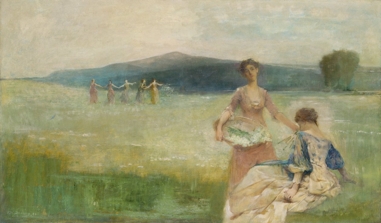 Printemps, 1890 - Thomas Wilmer Dewing
