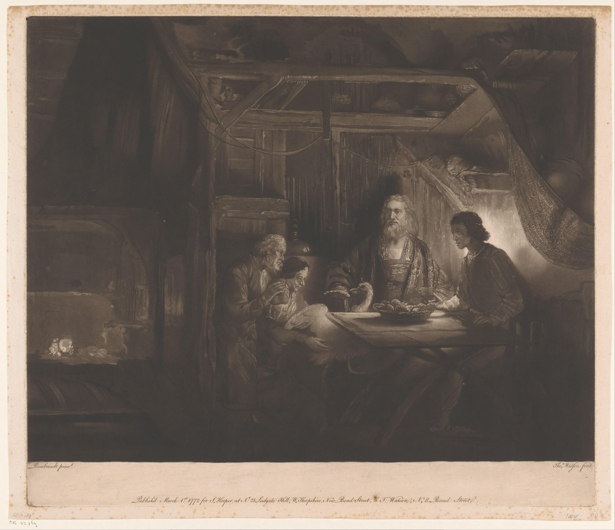 Jupiter et Mercure dans la maison de Philémon et Baucis - Thomas Watson