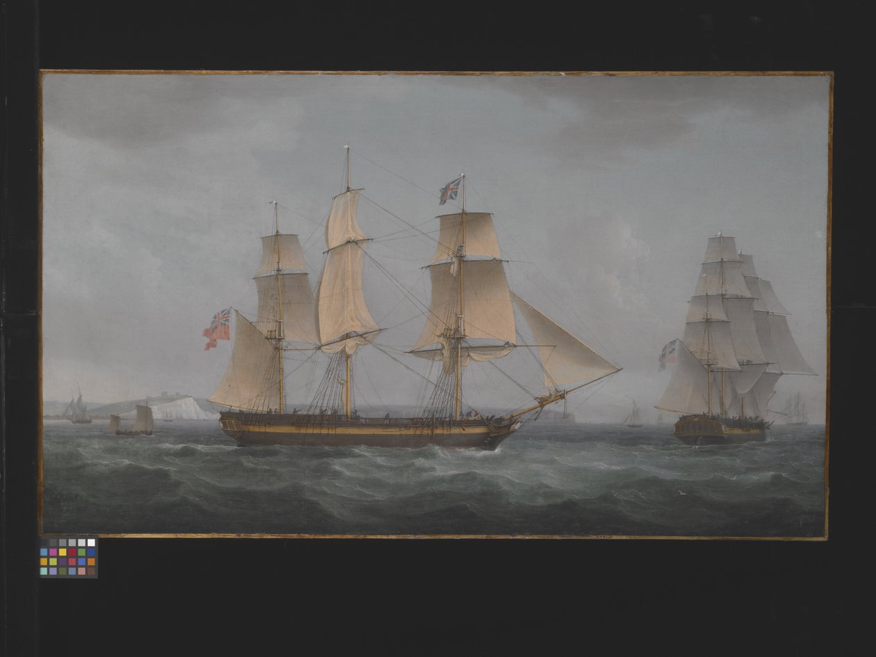 Au large de la côte de Douvres - Thomas Whitcombe
