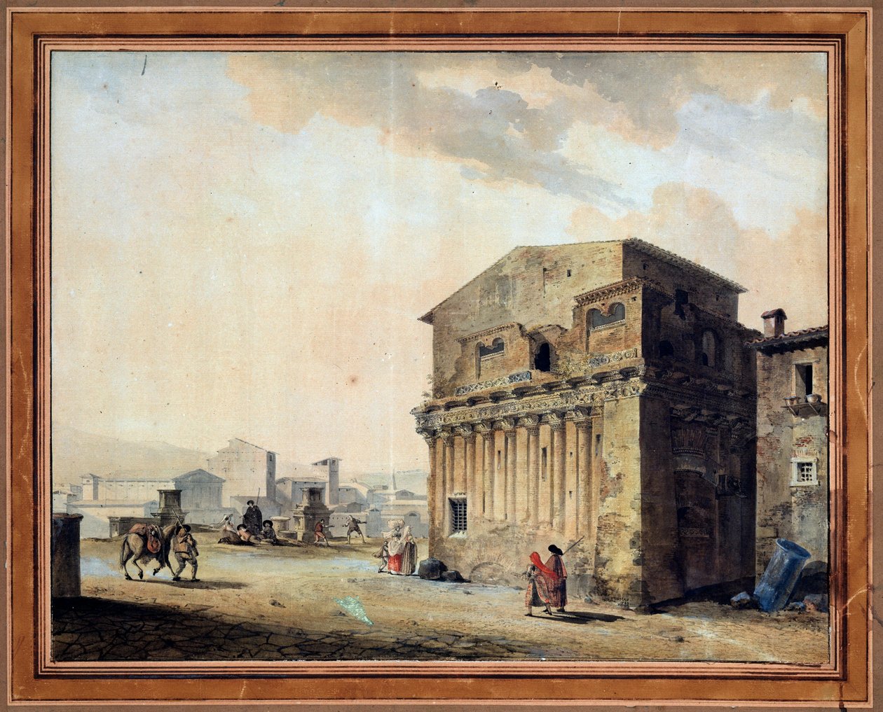 Rome. La maison de Ponce Pilate, 1788 - Thomas de Thomon