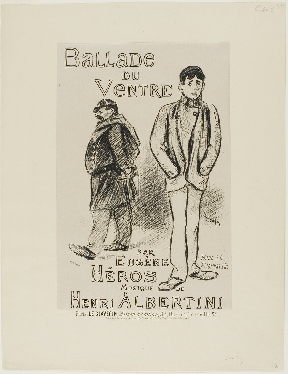 Ballade du Ventre - Théophile Alexandre Pierre Steinlen