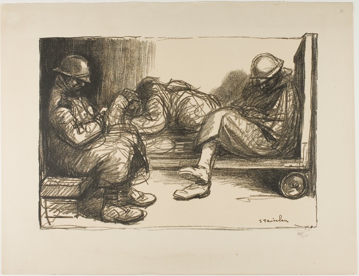 Dans la pirogue - Théophile Alexandre Pierre Steinlen