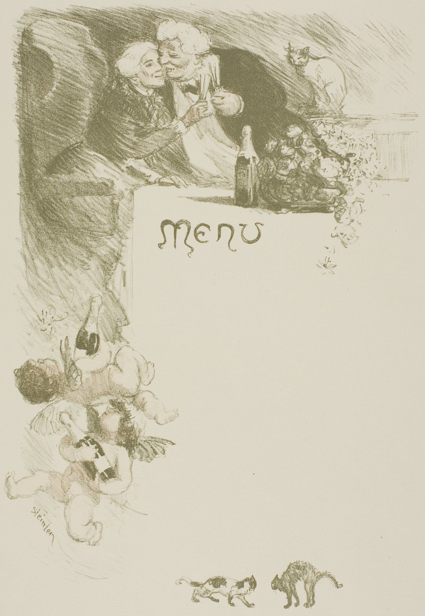 Menu Henriot - Théophile Alexandre Pierre Steinlen
