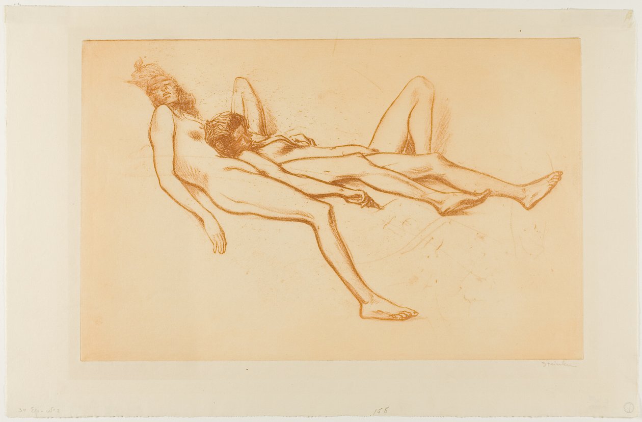 Deux modèles nus - Théophile Alexandre Pierre Steinlen