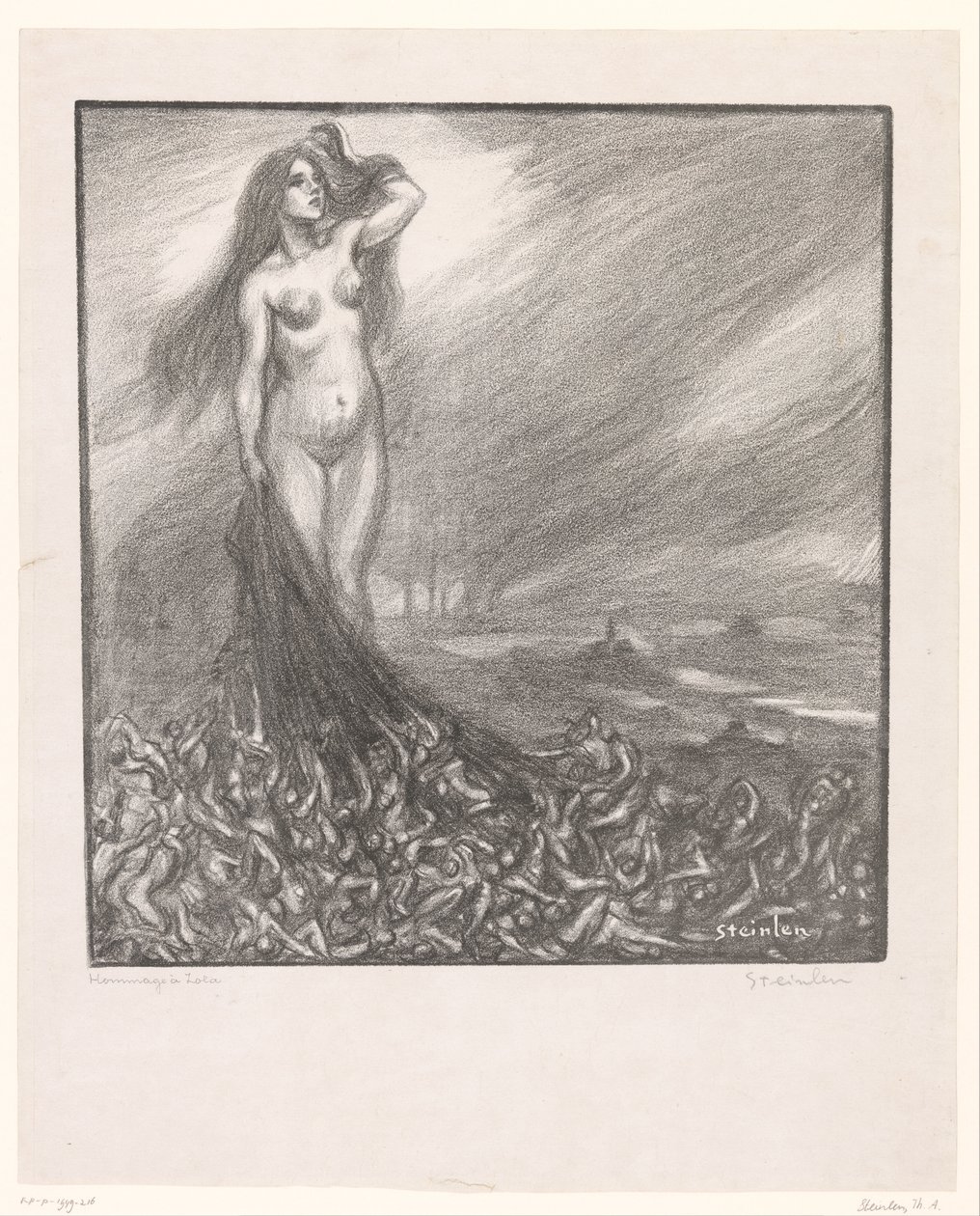 Hommage à Zola - Théophile Alexandre Steinlen (signed by artist)