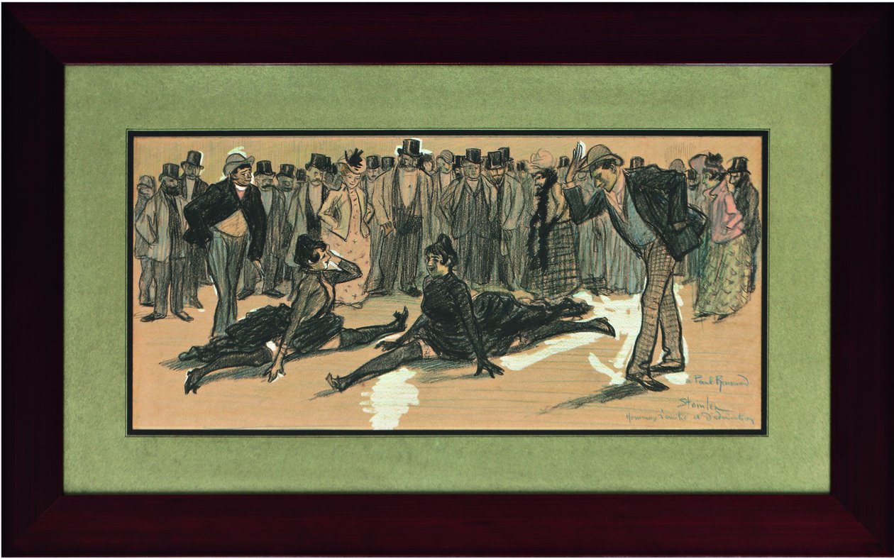 La Goulue et Valentin le Désossé à un bal au Moulin Rouge, 1890 - Théophile Alexandre Steinlen