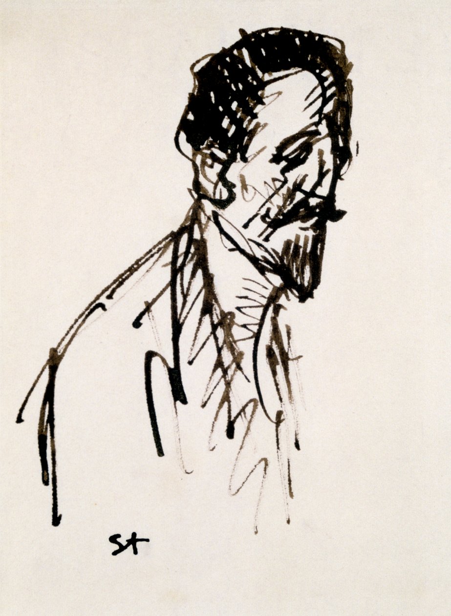 Portrait de Jehan Rictus, 20e siècle - Théophile Alexandre Steinlen