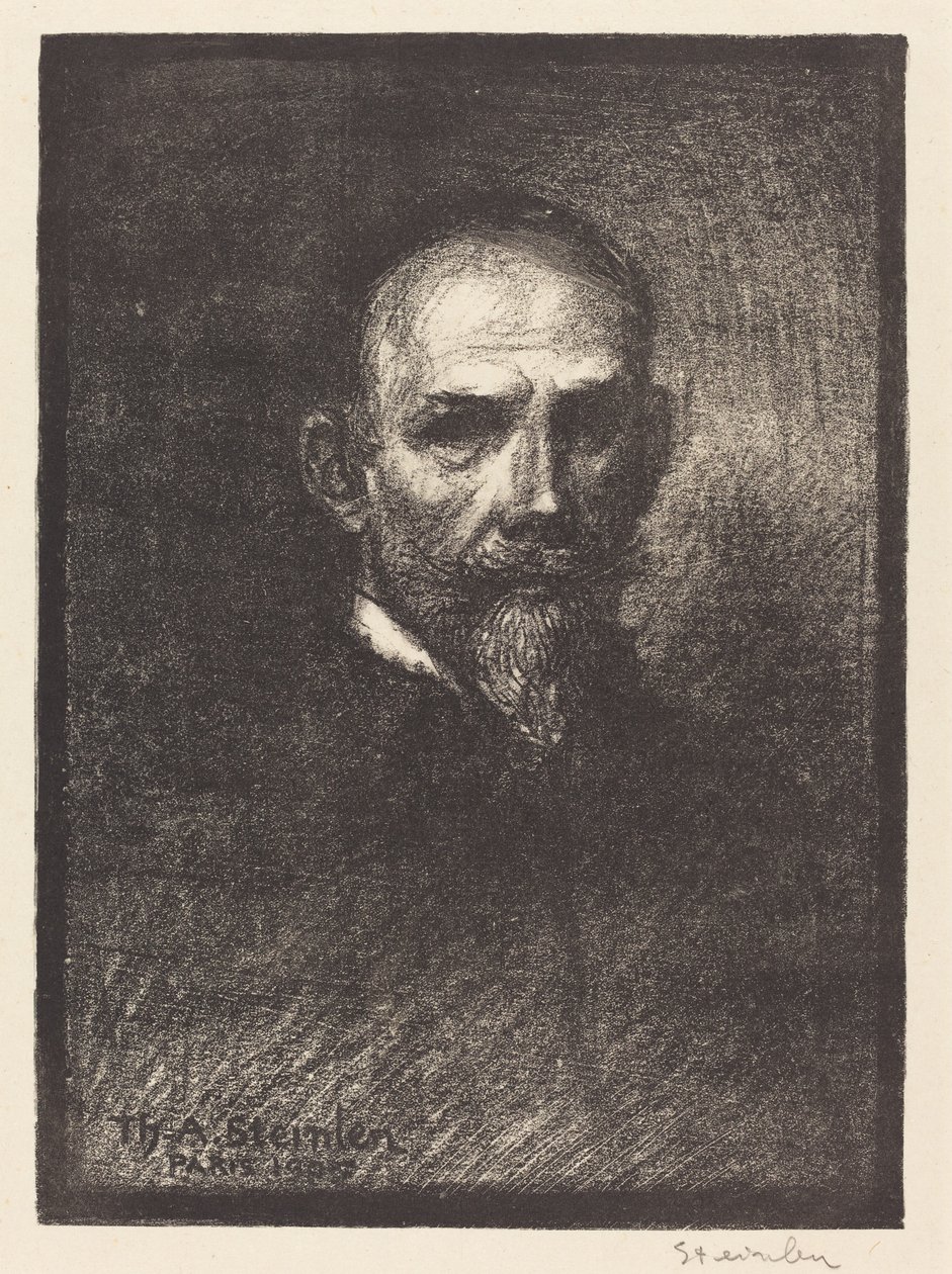 Autoportrait (Steinlen de face, tête droite) - Théophile Alexandre Steinlen