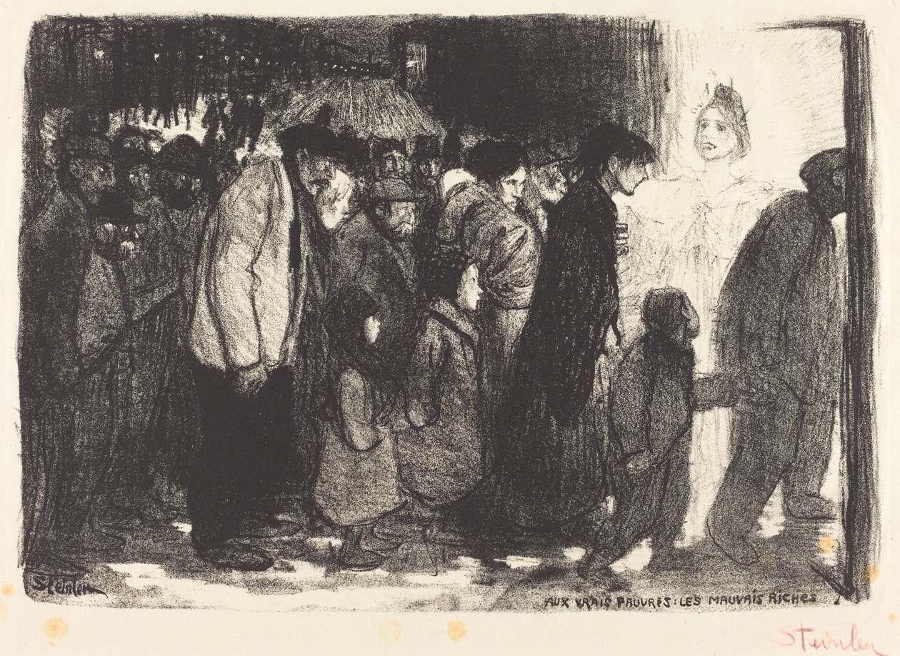 Aux Vrais Pauvres: Les Mauvais Riches - Théophile Alexandre Steinlen