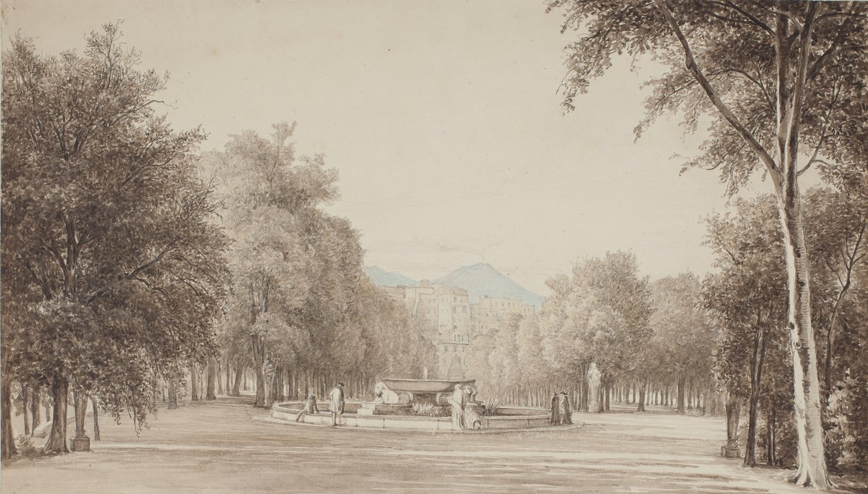 De la Villa Reale (maintenant Villa Nazionale) à Naples - Thorald Brendstrup