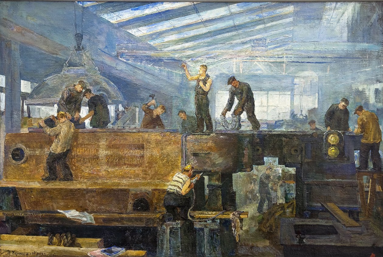 Le plan quinquennal - Installation de turbine - Tikhon Pavlovich Chernyshev