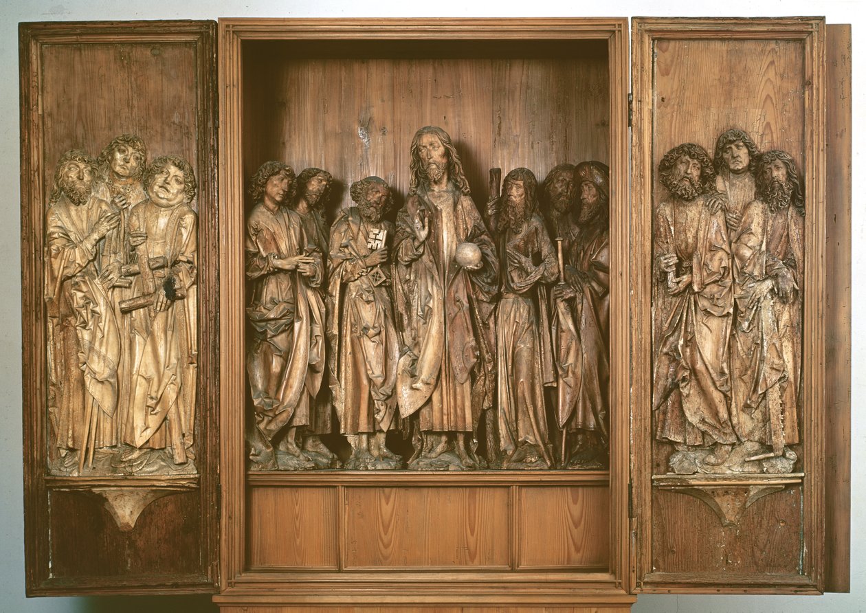 Triptyque de Windsheim représentant le Christ avec les douze apôtres - Tilman Riemenschneider