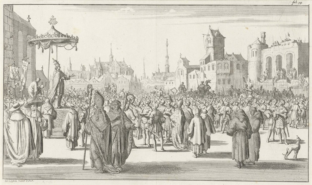Le pape Urbain II prêche la première croisade, 1683 - Timotheus Ten Hoorn