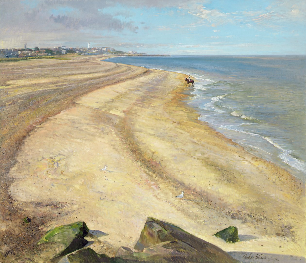 Courbe de plage vers Southwold - Timothy Easton