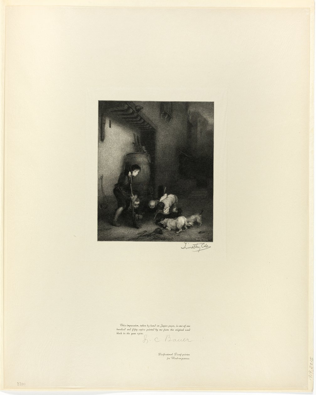 Creuser pour attraper des rats, des Maîtres anglais anciens - Timothy Cole