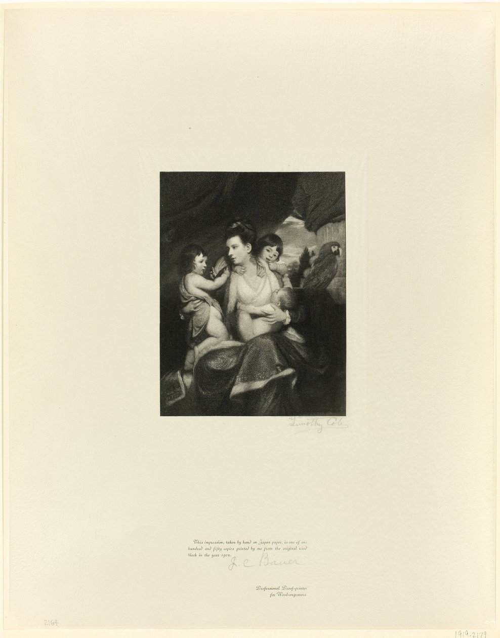 Lady Cockburn et sa famille, des Maîtres anglais anciens - Timothy Cole