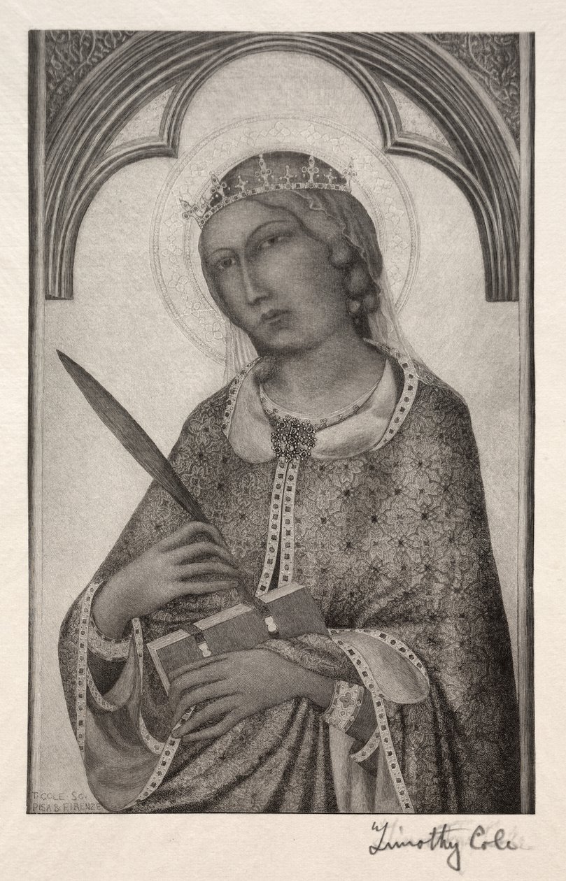 Maîtres italiens anciens : Sainte Catherine d