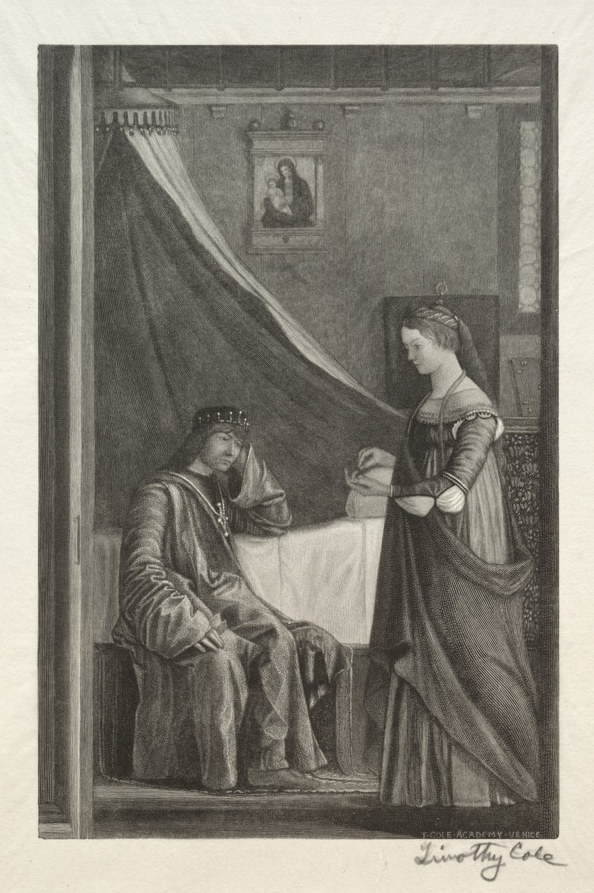 Maîtres italiens anciens : Sainte Ursule avec son père, 1888-1892 - Timothy Cole