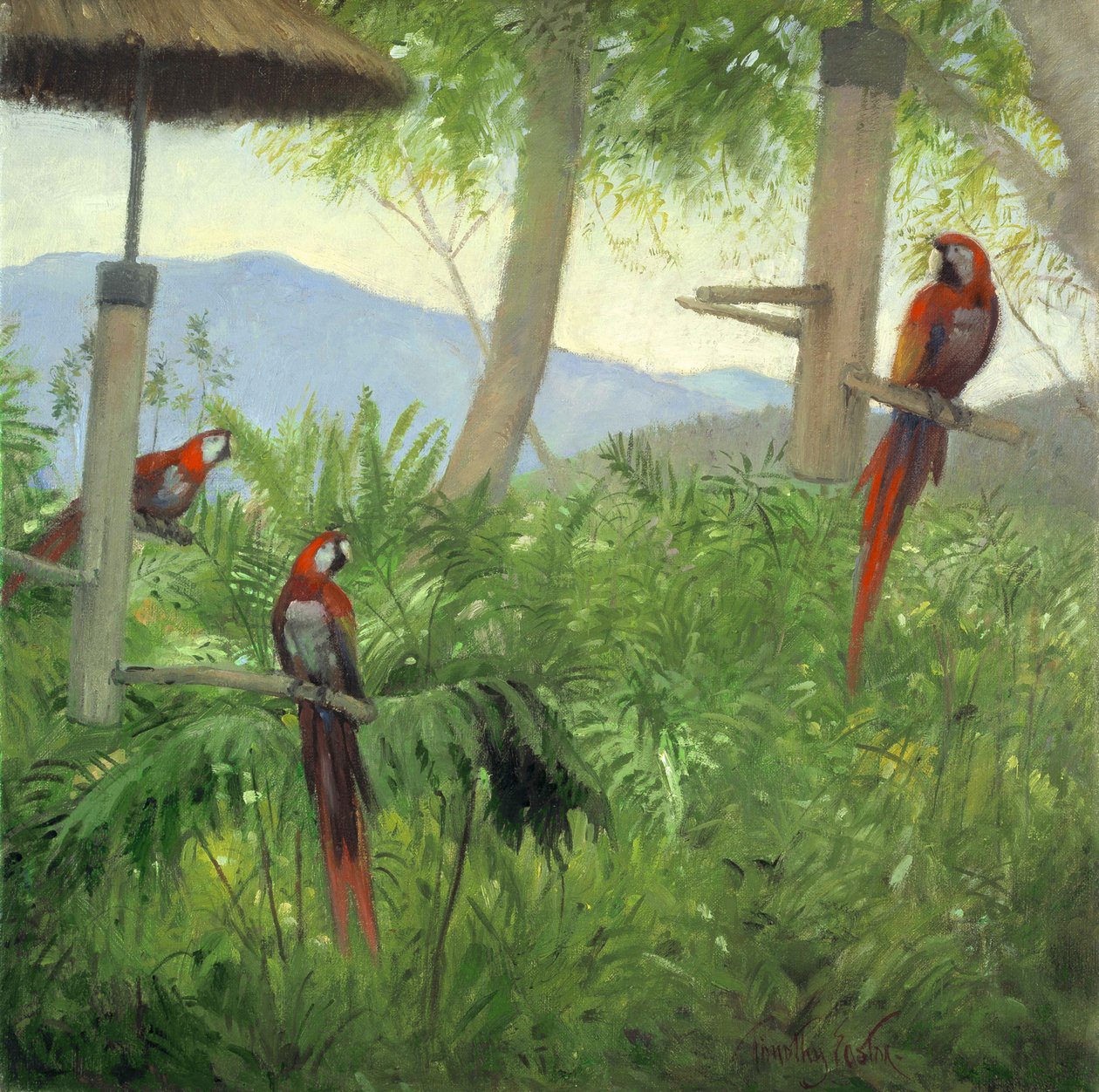 Oiseaux de montagne, 2001 (huile sur toile) - Timothy Easton