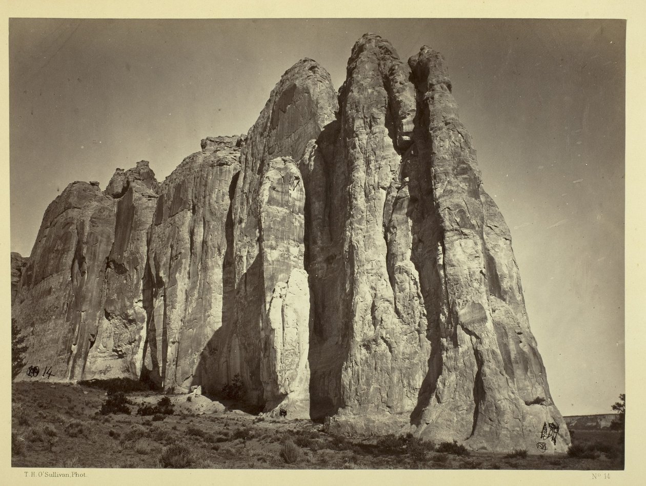 Le côté sud de Inscription Rock, 1873 - Timothy OSullivan