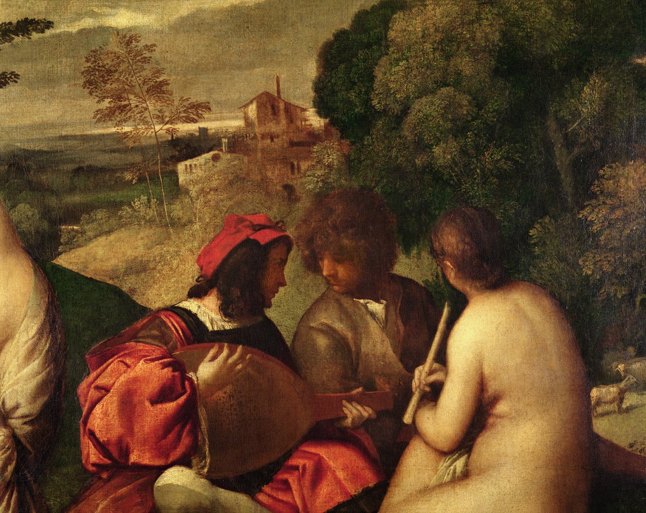 Le Concert champêtre, c.1510 (détail) - Tiziano Vecelli