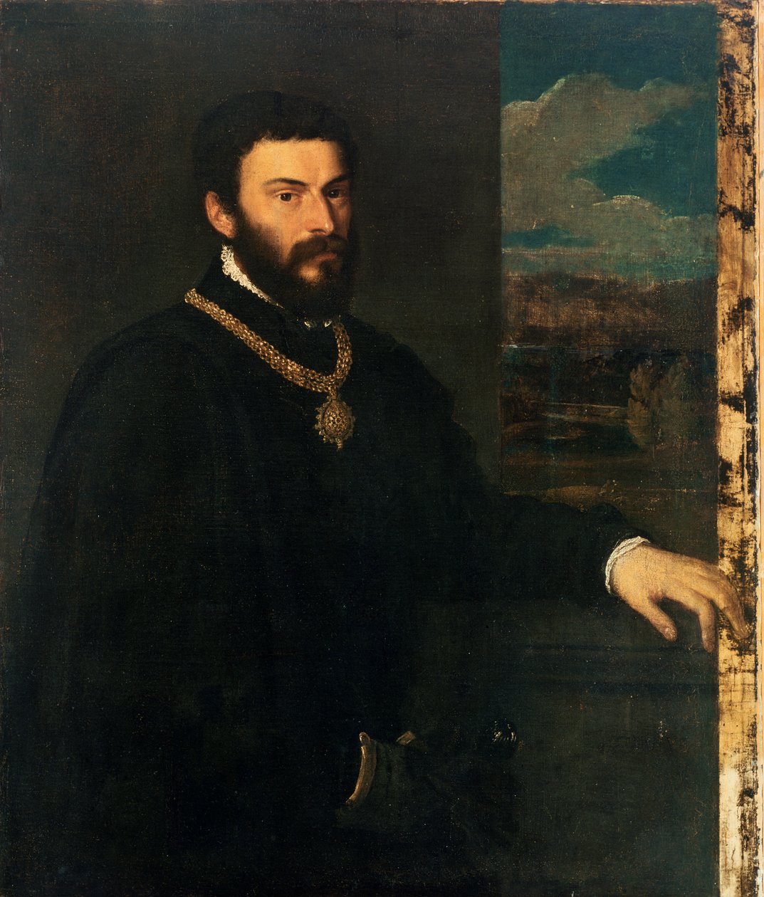 Portrait du comte Antonio Porcia - Tiziano Vecelli