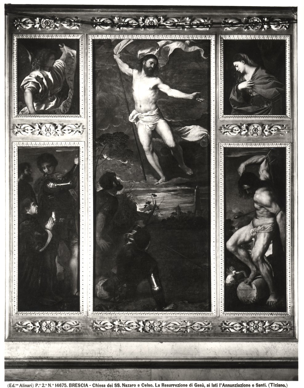 Polyptyque Averoldi représentant la Résurrection du Christ, l