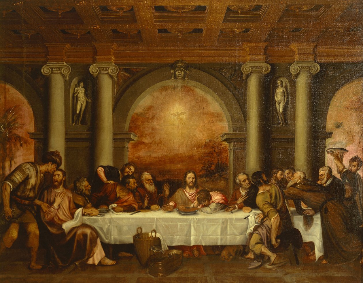 Esquisse pour la Cène - Titian (c.1488-1576)