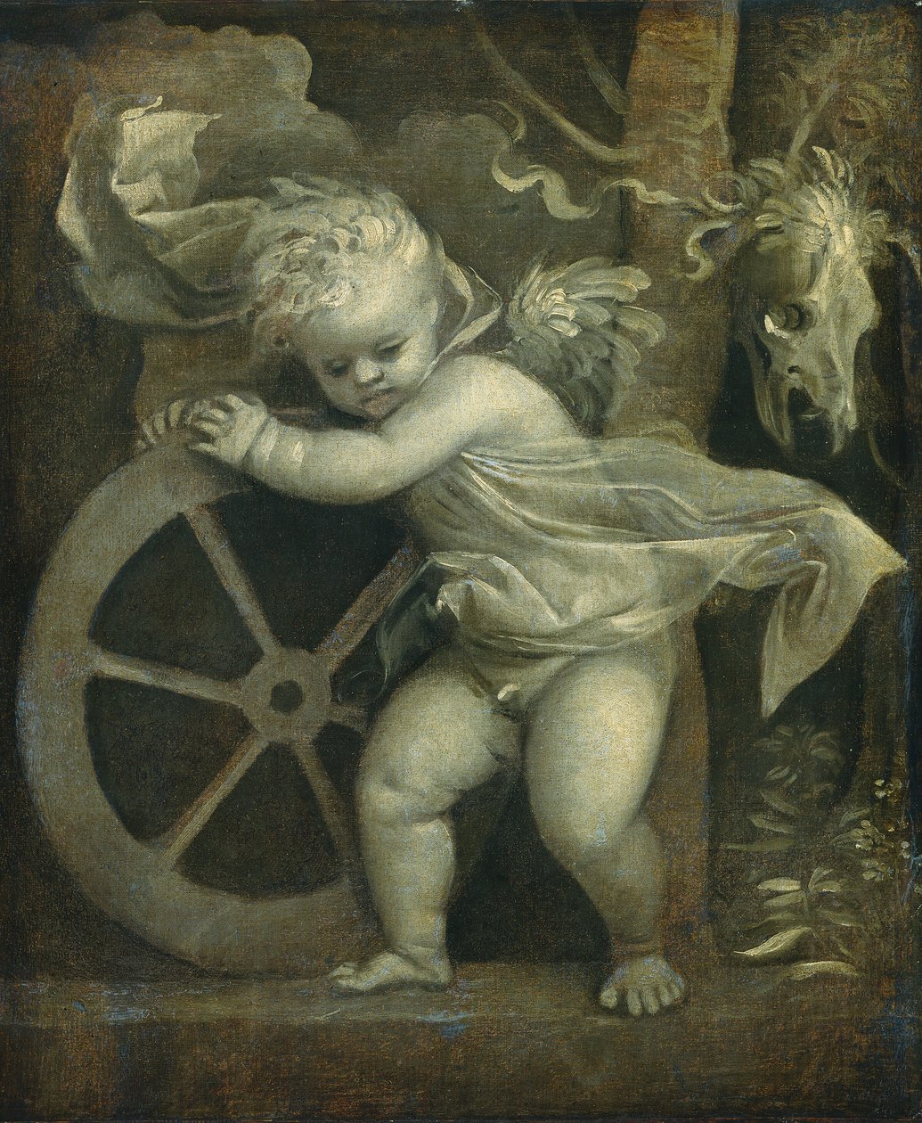 Cupidon avec la roue du temps, vers 1515-1520 - Titian