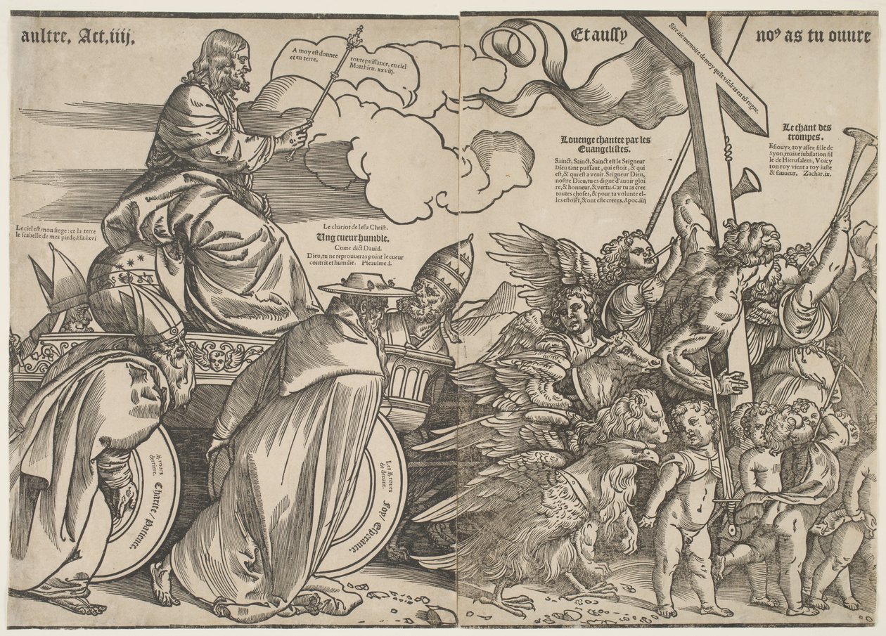 Trompettes et le Char de Christ, c.1511 - Tiziano Vecelli