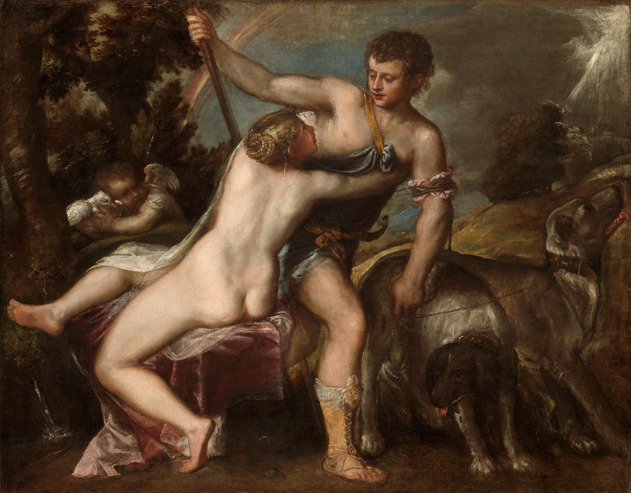 Vénus et Adonis - Tiziano Vecelli