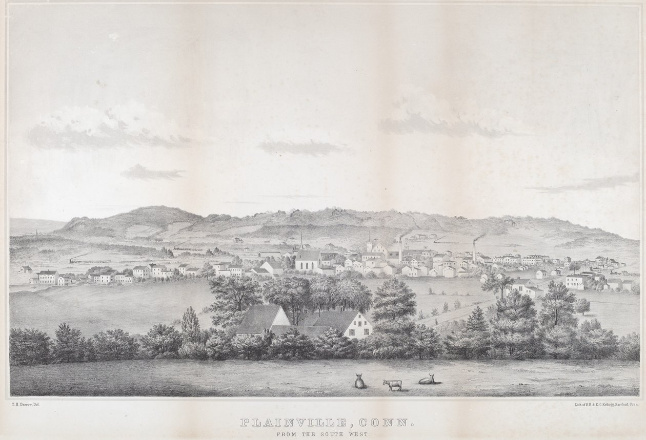 Plainville, Conn. depuis le sud-ouest - Titus H. Darrow