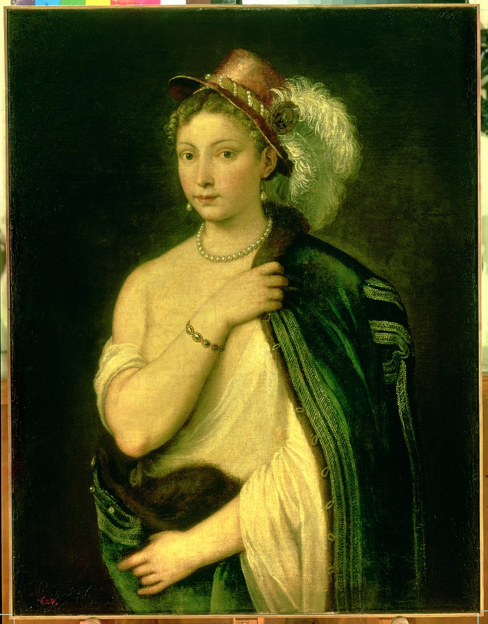 Portrait féminin, vers 1536 - Tiziano Vecelli