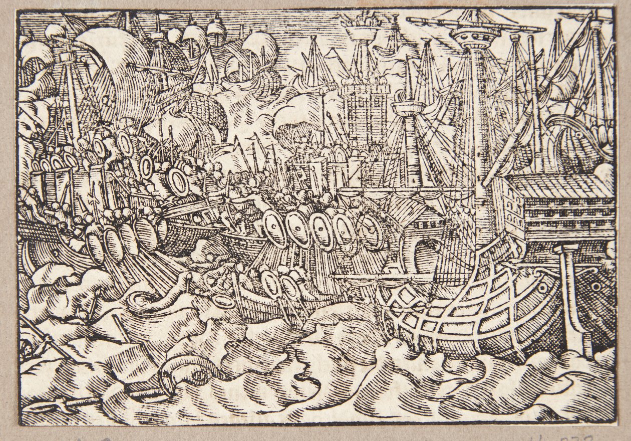 Gaius Duillius vainc les Carthaginois dans une bataille navale - Tobias Stimmer
