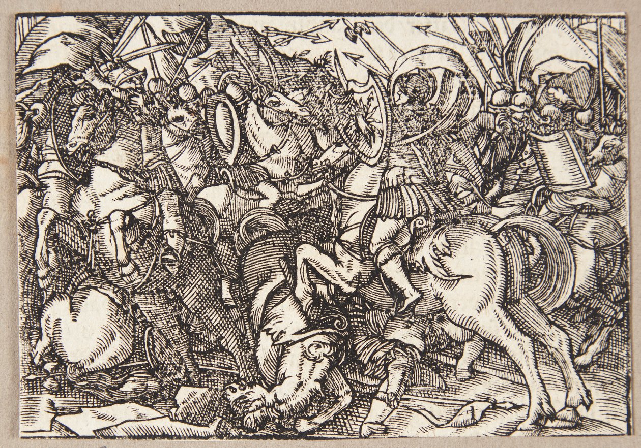 M. Decius mène les Romains dans la bataille contre les Latins - Tobias Stimmer