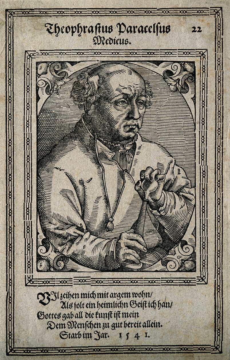 Philippus Theophrastus Aureolus Bombastus von Hohenheim Paracelsus - Tobias Stimmer