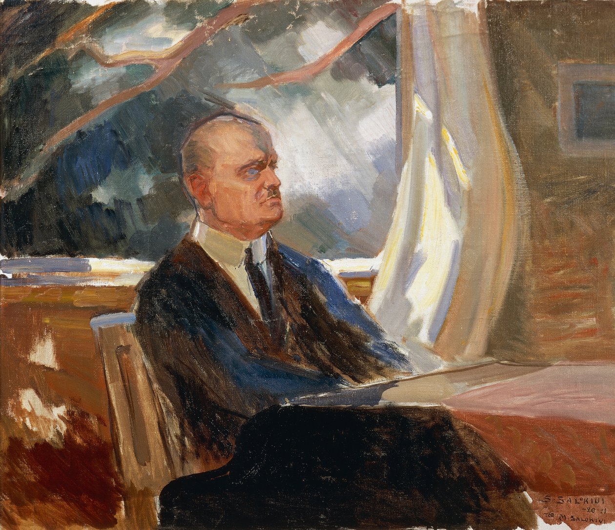 Portrait du compositeur et violoniste finlandais Jean Sibelius (Hämeenlinna) - Toivo Santeri Salokivi