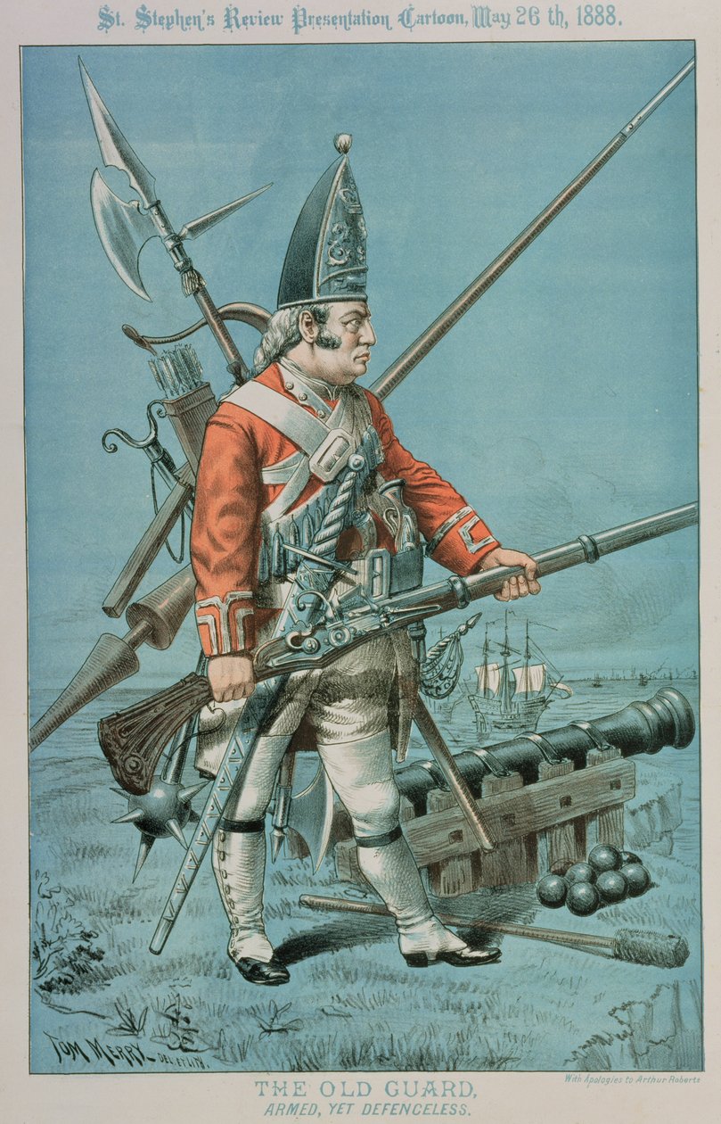 La vieille garde, armée mais sans défense, de 